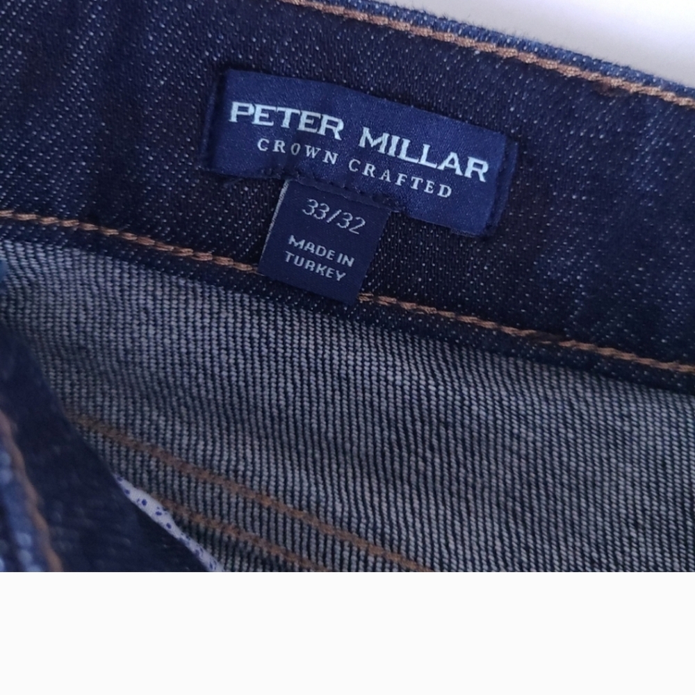 Peter Millar Crown Crafted Vintage Washed Five Pocket Jeans 33x32